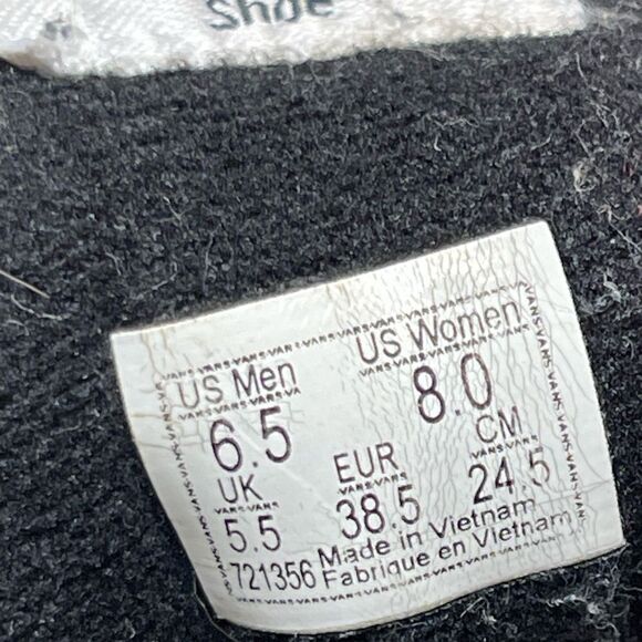 Vans Sk8-Hi Top Black Suede White Polka Dot Platform Sneakers Size 8 Skate Shoes - Picture 6 of 7